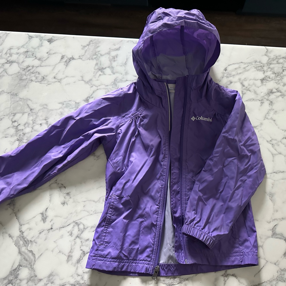 Purple Columbia Rain Jacket.